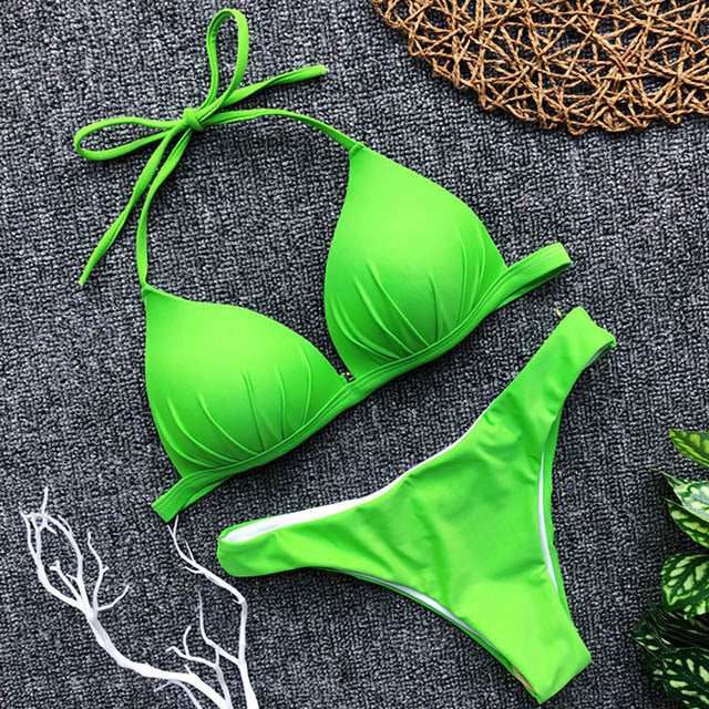 Two-piece Hanging Neck Bikini