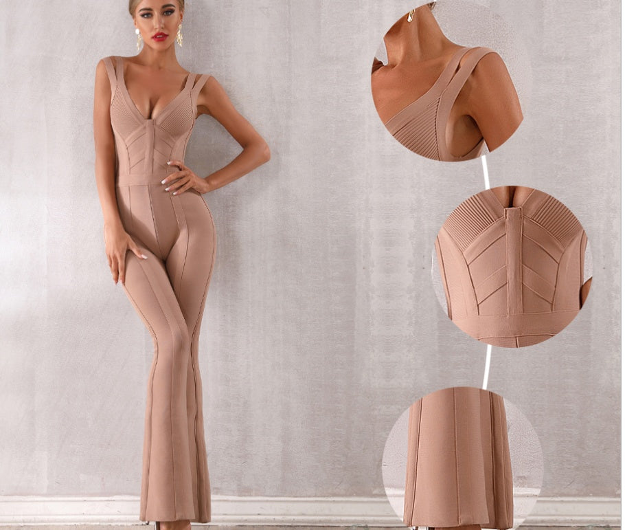 Adyce Bandage Bodycon Jumpsuit