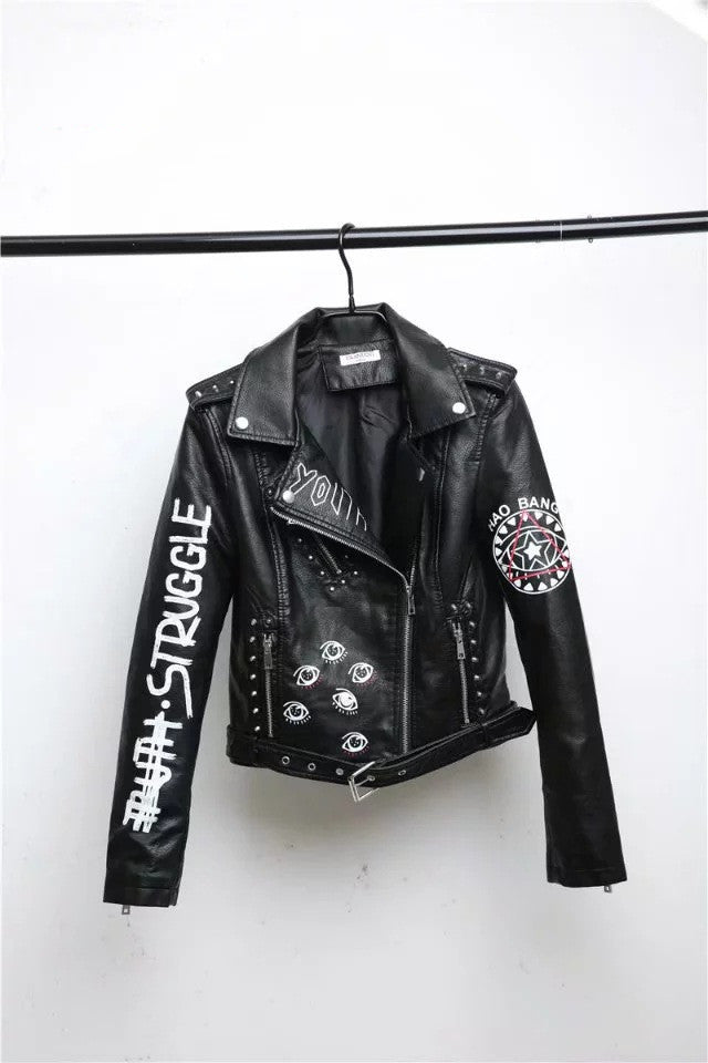 Black Faux Leather Jacket