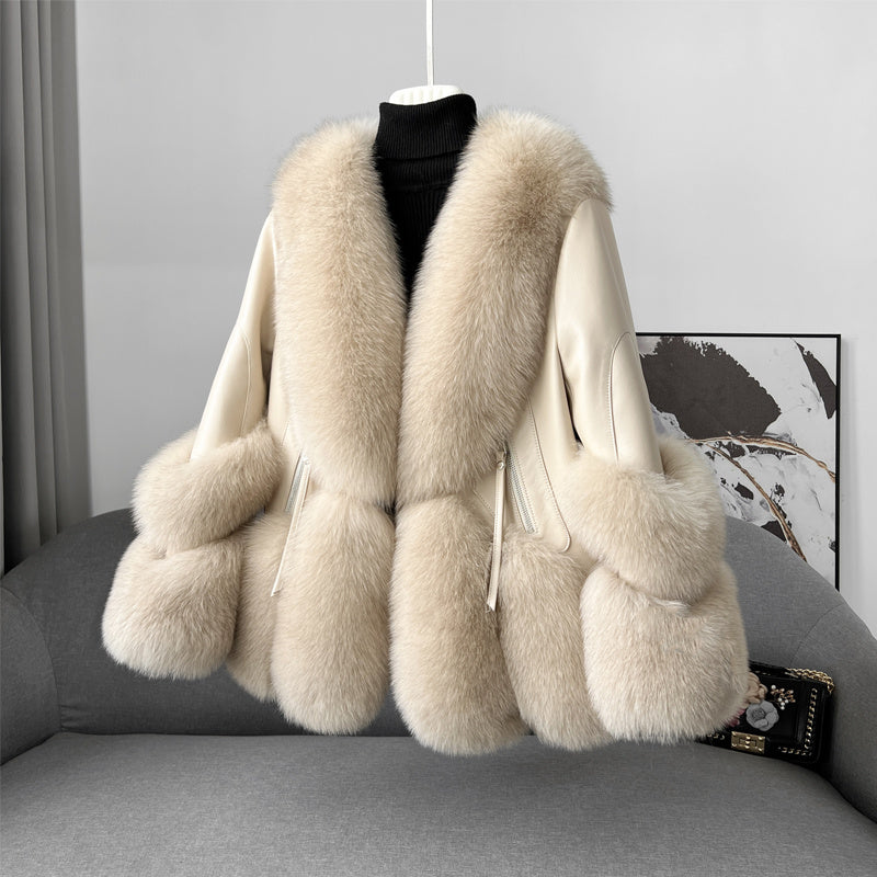 Elegant Fox Fur Coat