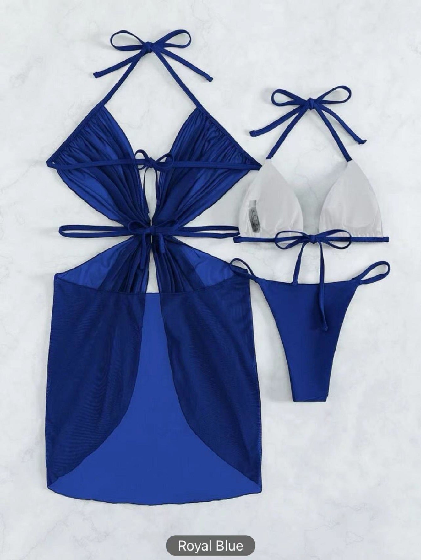 Three-piece Halter Neck Bikini