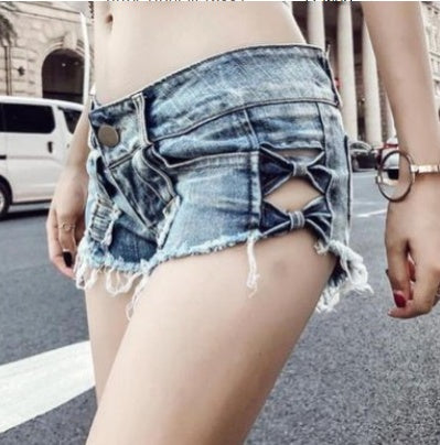 Denim Ripped Shorts