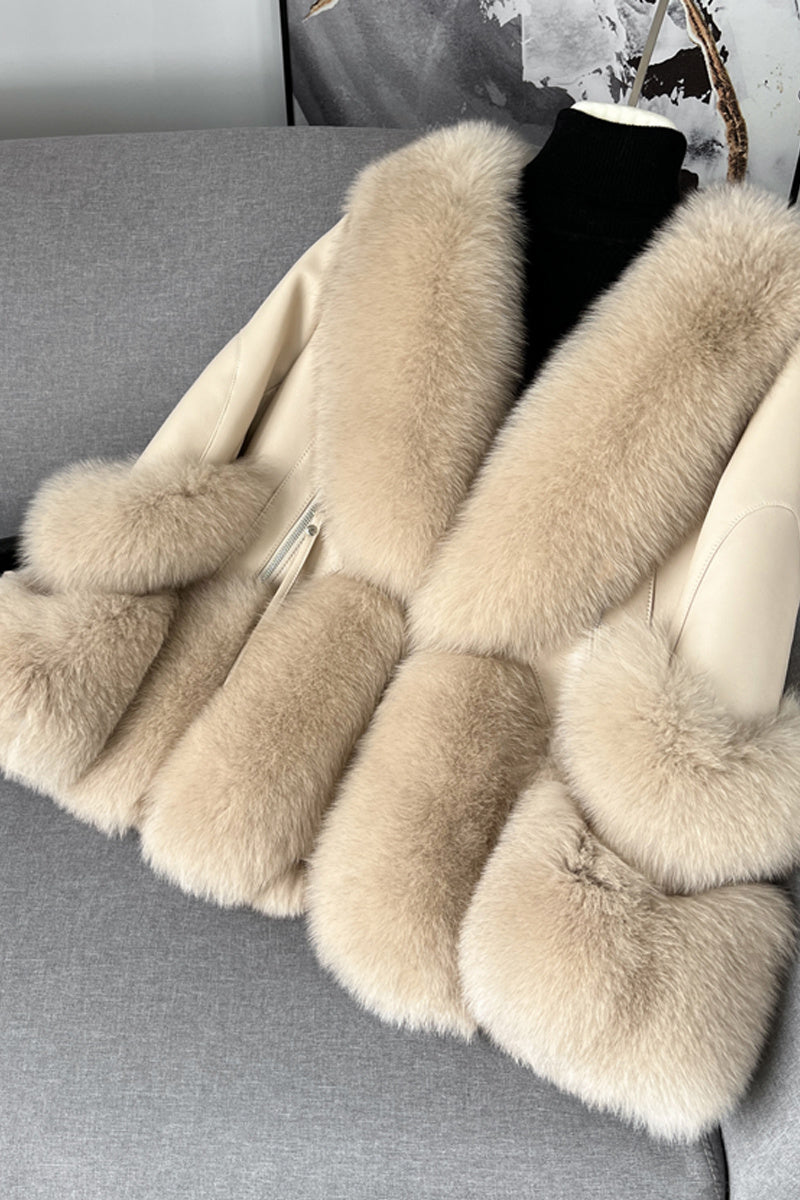 Elegant Fox Fur Coat