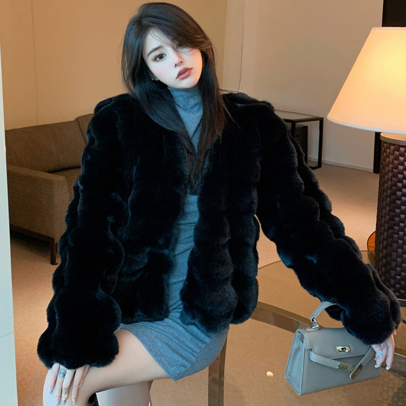 Mink Velvet Fur Coat