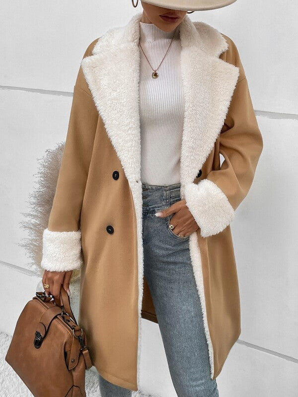 Double-breast Woolen Coat