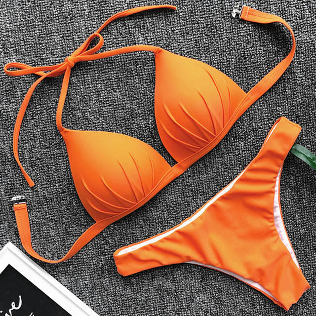 Two-piece Hanging Neck Bikini