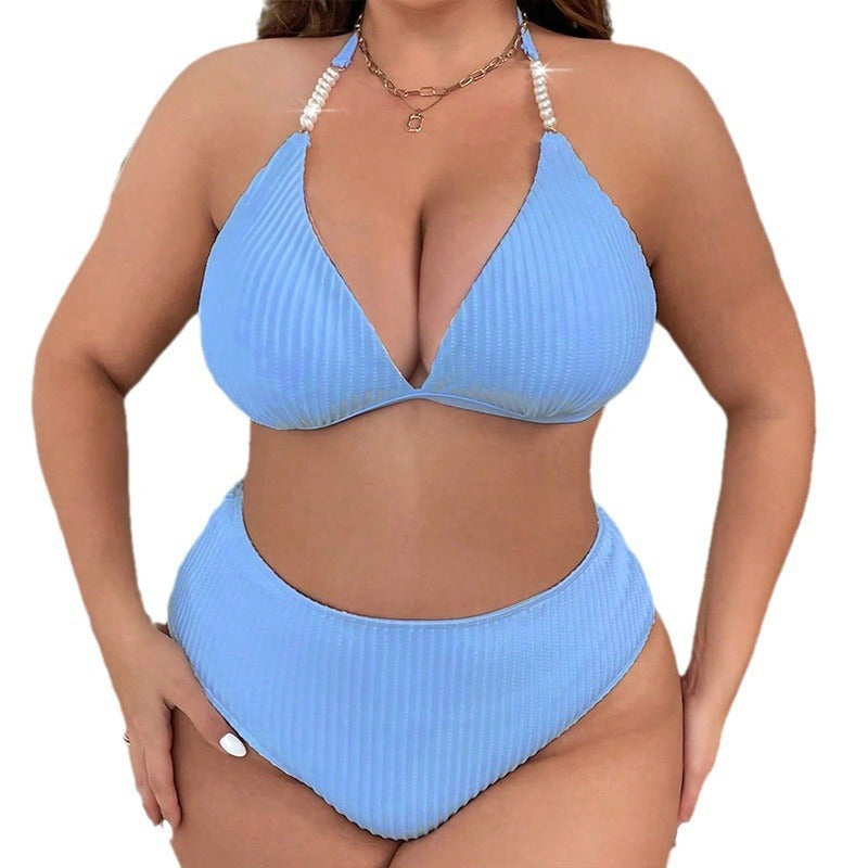 Halterneck With Suspender Plus-size Bikini