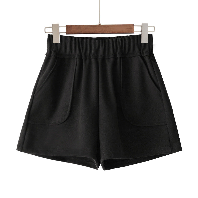 High Waist Wide Leg A-line Boots Shorts