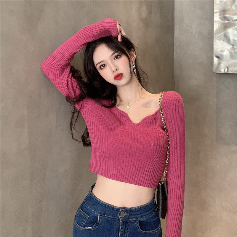 Essential Full-sleeve Crop Top