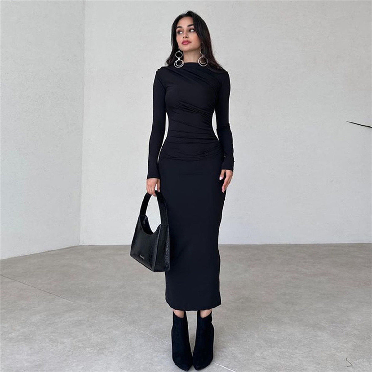 Slim Fit Elegant Long Sheath Dress