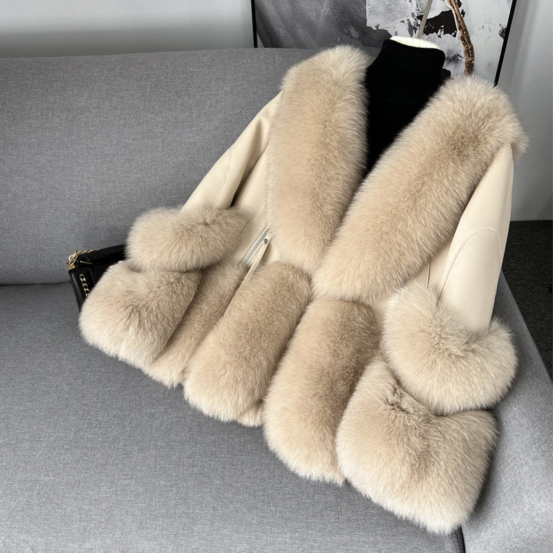 Elegant Fox Fur Coat