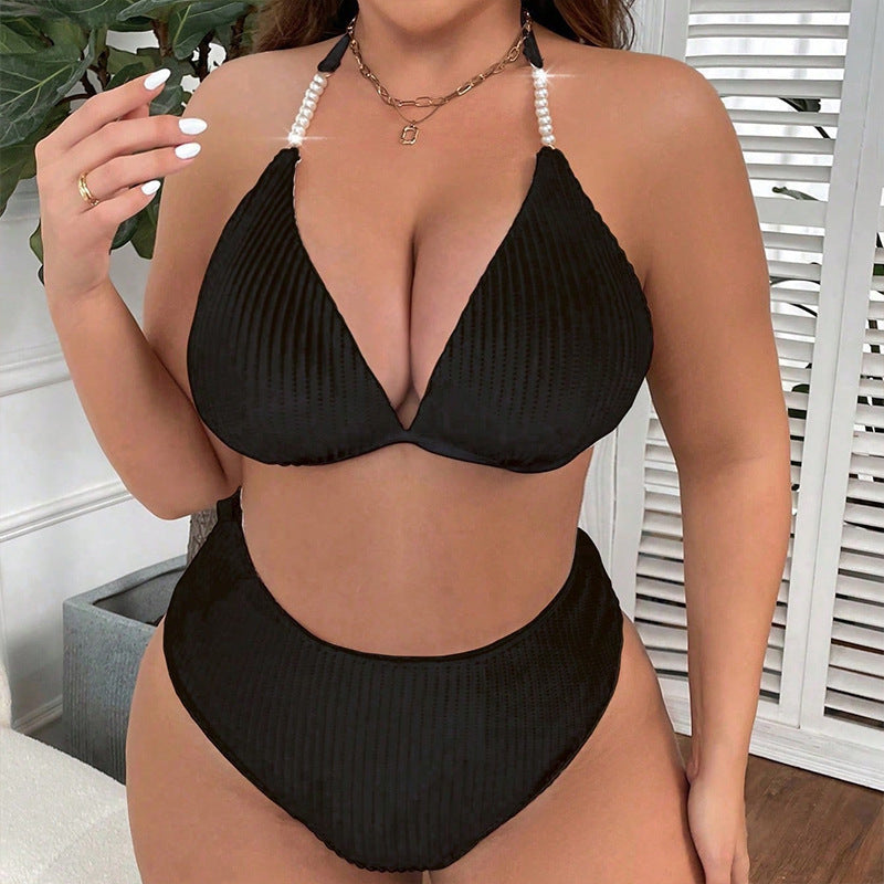 Halterneck With Suspender Plus-size Bikini