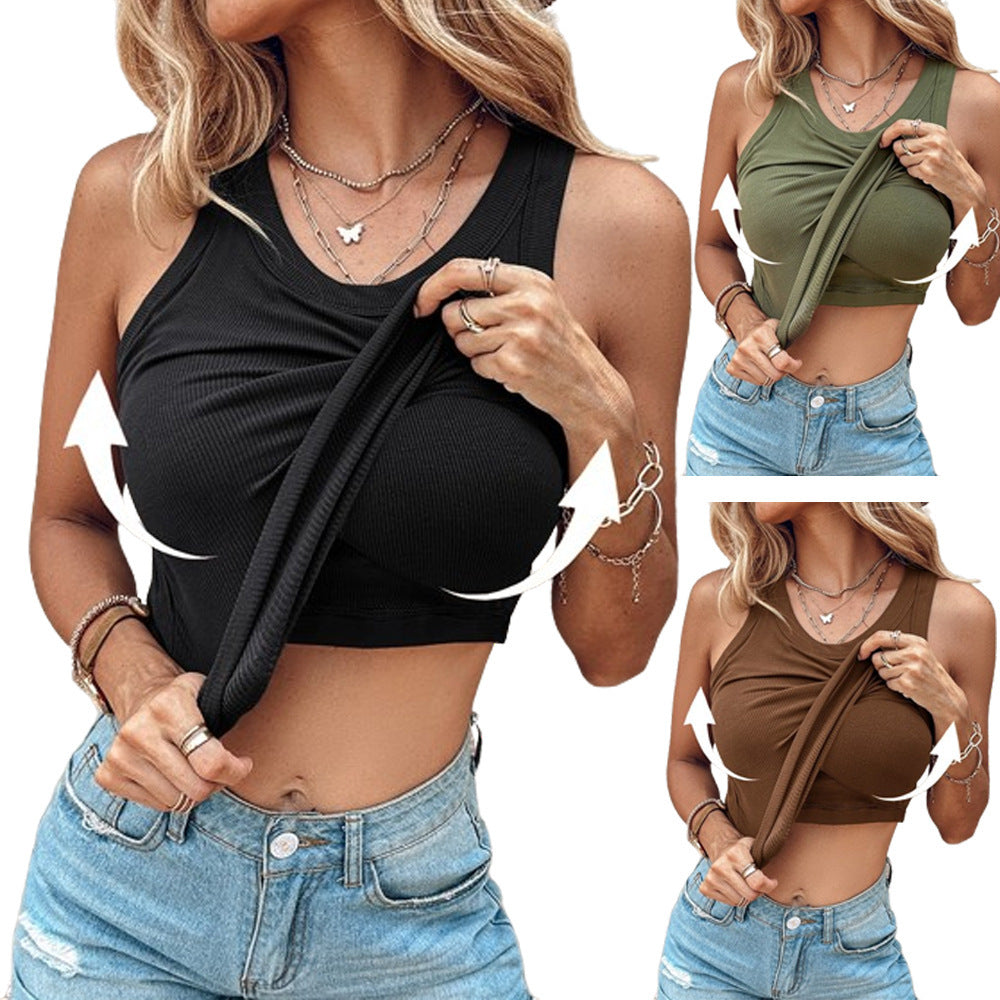 Solid Sleeveless Top