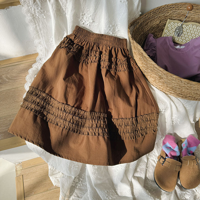 Korean Retro Cotton Skirt