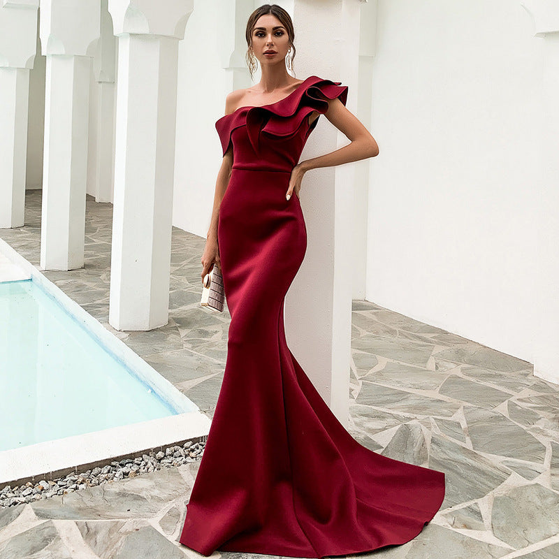 Missord One-shoulder Evening Party Dress