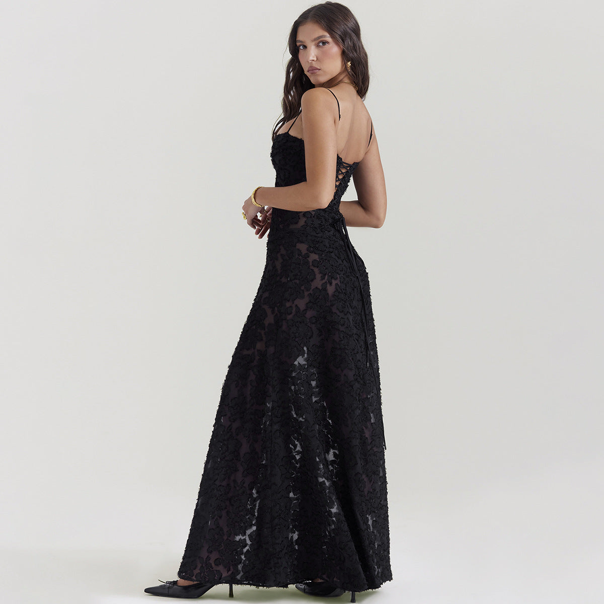 Evening Lace Maxi Dress