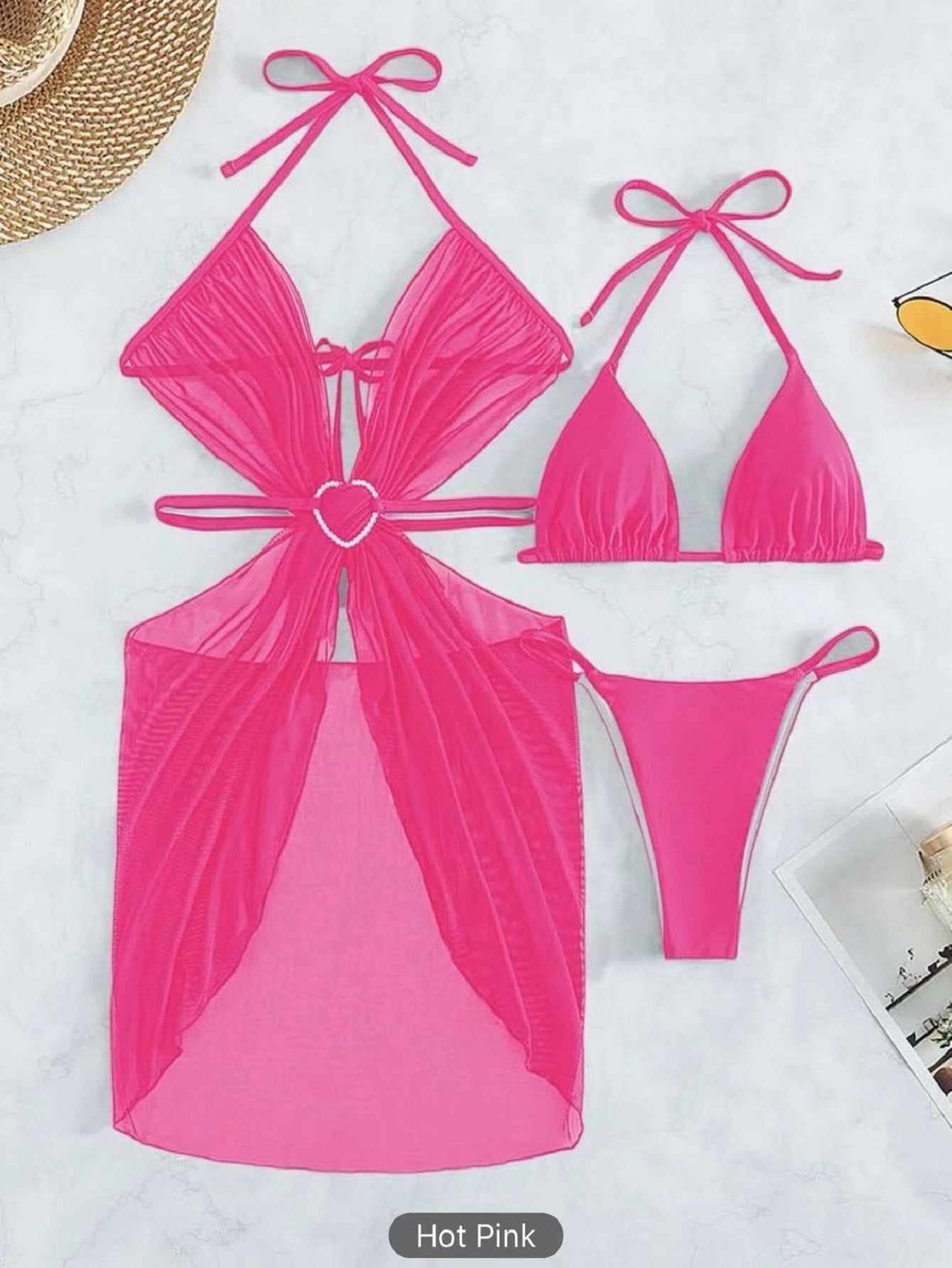 Three-piece Halter Neck Bikini