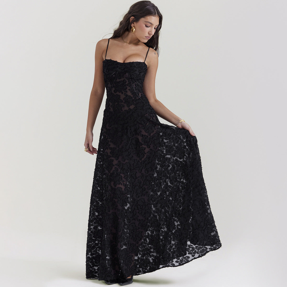 Evening Lace Maxi Dress