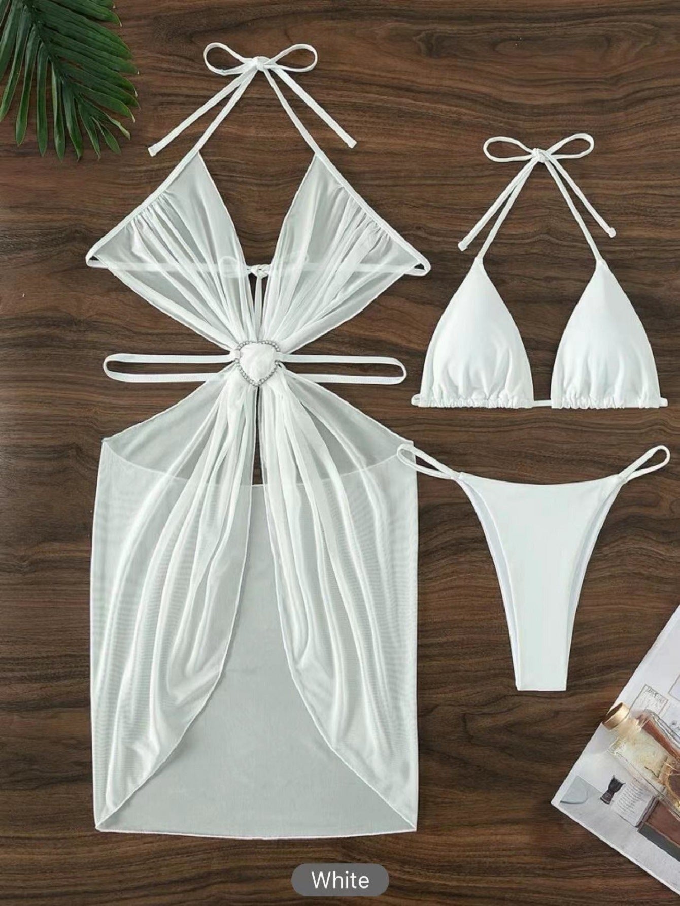 Three-piece Halter Neck Bikini